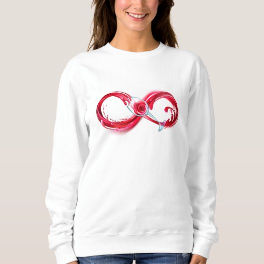 Infinity with Red Wine Sweatshirt (Vorderseite)