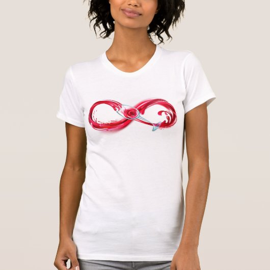 Infinity with Red Wine T-Shirt (Vorderseite)