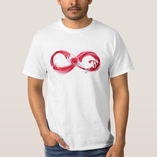 Infinity with Red Wine T-Shirt (Vorderseite)