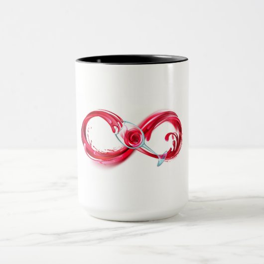 Infinity with Red Wine Tasse (Zentrum)