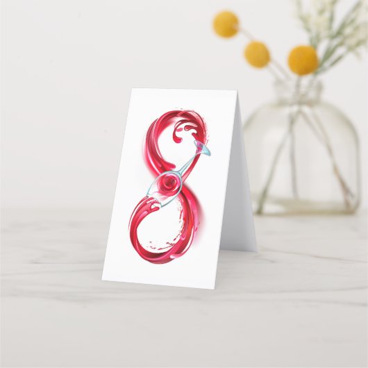 Infinity with Red Wine Terminkarte (Rückseite)