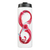 Infinity with Red Wine Thermosbecher (Vorderseite)
