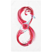 Infinity with Red Wine Tischdecke (Vorderseite)