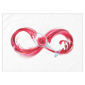 Infinity with Red Wine Tischdecke (Vorderseite (Horizontal))