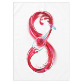 Infinity with Red Wine Tischdecke (Vorderseite)