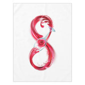 Infinity with Red Wine Tischdecke (Vorderseite)