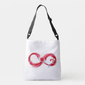 Infinity with Red Wine Tragetaschen Mit Langen Trägern (Rückseite)