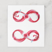 Infinity with Red Wine Treuekarte (Außenseite Aufgefaltet)