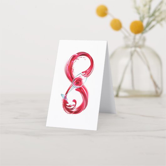 Infinity with Red Wine Treuekarte (Vorderseite)