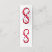 Infinity with Red Wine Treuekarte (Außenseite Aufgefaltet)