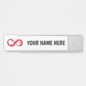 Infinity with Red Wine Türschild (Vorderseite )