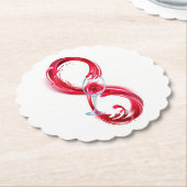 Infinity with Red Wine Untersetzer (angewinkelt)