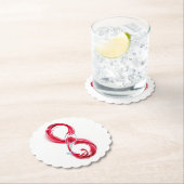 Infinity with Red Wine Untersetzer (Vor Ort)