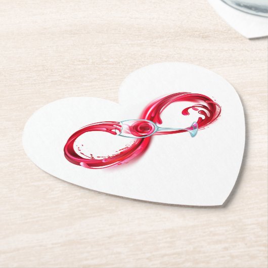 Infinity with Red Wine Untersetzer (angewinkelt)