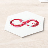 Infinity with Red Wine Untersetzer (angewinkelt)
