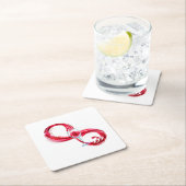 Infinity with Red Wine Untersetzer (Vor Ort)