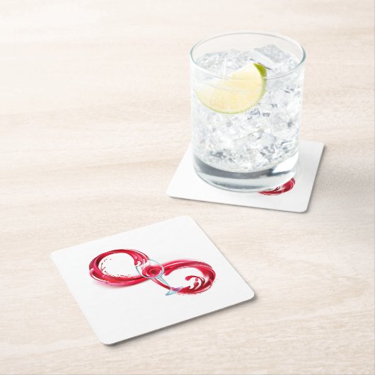 Infinity with Red Wine Untersetzer (Vor Ort)