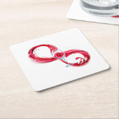 Infinity with Red Wine Untersetzer (angewinkelt)