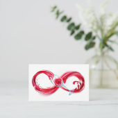Infinity with Red Wine Visitenkarte (Stehend Vorderseite)