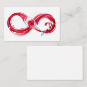 Infinity with Red Wine Visitenkarte (Vorne/Hinten)