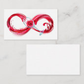 Infinity with Red Wine Visitenkarte (Vorne/Hinten)