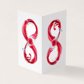 Infinity with Red Wine Visitenkarten (Vorderseite)