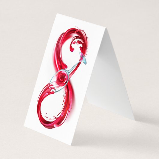 Infinity with Red Wine Visitenkarten (Rückseite)