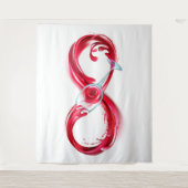 Infinity with Red Wine Wandteppich (Vorderseite)