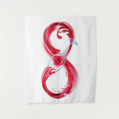 Infinity with Red Wine Wandteppich (Vorderseite)