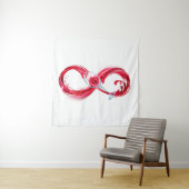 Infinity with Red Wine Wandteppich (Beispiel)