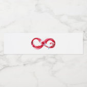 Infinity with Red Wine Wasserflaschenetikett (Einzelnes Label)