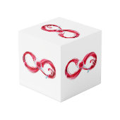 Infinity with Red Wine Würfel (Rückseite Schrägansicht)