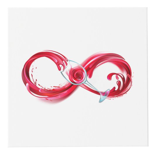 Infinity with Red Wine Würfel (Vorderseite)