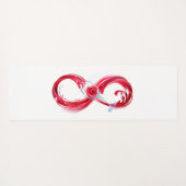 Infinity with Red Wine Yogamatte (Rückseite (Horizontal))