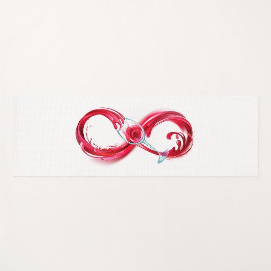 Infinity with Red Wine Yogamatte (Vorderseite (Horizontal))