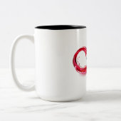 Infinity with Red Wine Zweifarbige Tasse (Links)