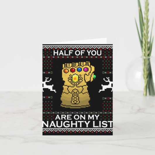 Infinity Xmas Friend T Shirt Karte (Vorderseite)