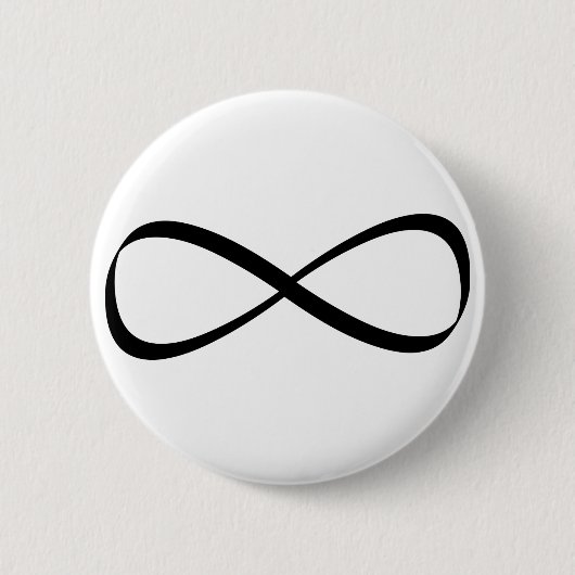 Infinity-Zeichen Button (Vorderseite)