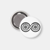 Infinity Zwei Räder Freiheit Magnet (Vorderseite/Rückseite)