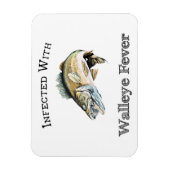 Infiziert mit Walleye Fieber Magnet (Vertikal)