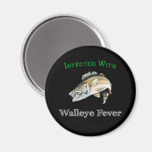 Infiziert mit Walleye Fieber Magnet (Vorderseite/Rückseite)