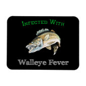Infiziert mit Walleye Fieber Magnet (Horizontal)