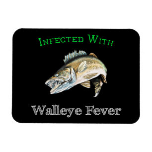 Infiziert mit Walleye Fieber Magnet
