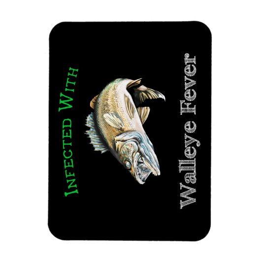 Infiziert mit Walleye Fieber Magnet (Vertikal)