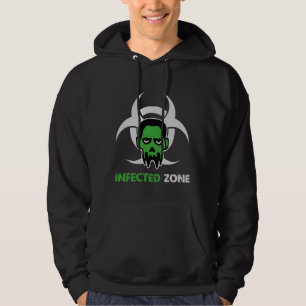 Infizierte Zone Zombie-Warnung Hoodie