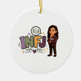 INFJ — A Guardiã das Ideias Keramik Ornament