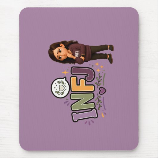 INFJ — A Guardiã das Ideias Mousepad (Vorne)