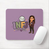 INFJ — A Guardiã das Ideias Mousepad (Mit Mouse)