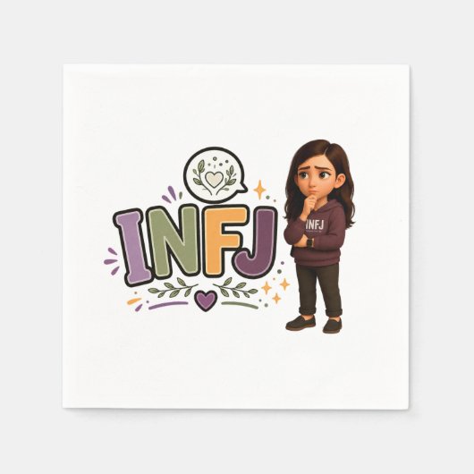 INFJ — A Guardiã das Ideias Serviette (Vorderseite)