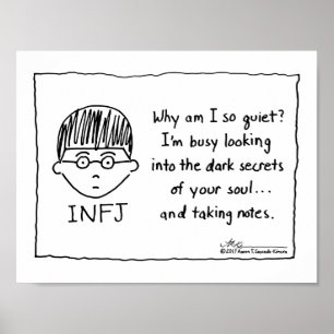 INFJ, das Anmerkungs-Druck nimmt Poster
